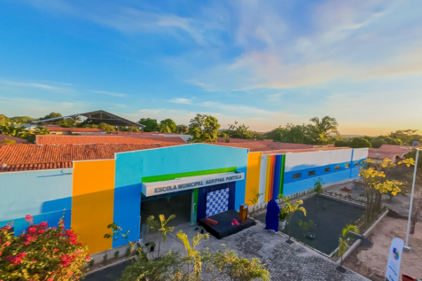 Escola Agripina Portela é inaugurada com nova estrutura moderna e ampliada